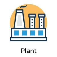 concepts d'usine à la mode vecteur