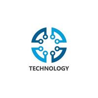 illustration de concept de technologie de logo vectoriel