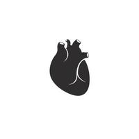 coeur humain, logo, cardiologie médicale, vecteur, icône, illustration vecteur