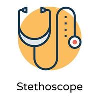 concepts de stéthoscope à la mode vecteur