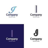 lettre i grand logo pack design création de logos modernes créatifs pour votre entreprise vecteur