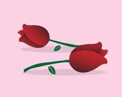 rose rouge illustration vecteur gratuit