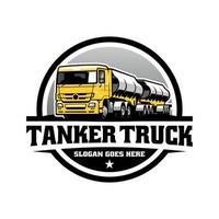 vecteur de logo illustration camion citerne