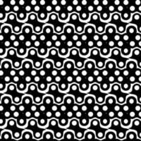 vecteur de motif batik noir et blanc sans couture