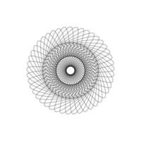 ornement de cercle ou de spirale. il peut être utilisé pour un élément ou un symbole. vecteur