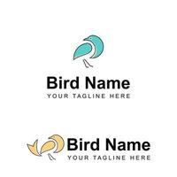 image d'oiseau simple et unique création de logo d'icône graphique stock de vecteur de concept abstrait. peut être utilisé comme symbole lié à un animal ou à une illustration