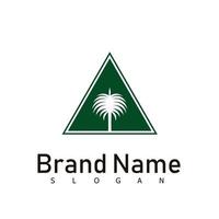 symbole de conception de logo palm nature vecteur