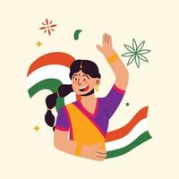 illustration du concept de la fête de la république indienne vecteur