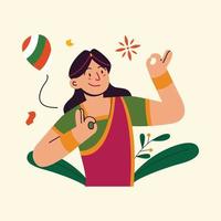 illustration du concept de la fête de la république indienne vecteur