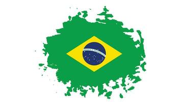 vecteur de drapeau abstrait nouveau brésil