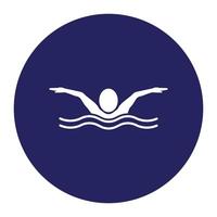 logo de sport de natation vecteur