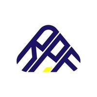conception créative du logo de lettre rpf avec graphique vectoriel, logo rpf simple et moderne. vecteur