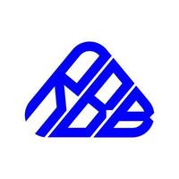 conception créative du logo de lettre rbb avec graphique vectoriel, logo rbb simple et moderne. vecteur