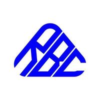 conception créative du logo de la lettre rbc avec graphique vectoriel, logo rbc simple et moderne. vecteur