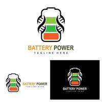 création de logo de batterie, illustration de charge de technologie, vecteur de marque d'entreprise