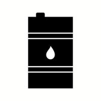 icône de glyphe de vecteur de baril de pétrole unique