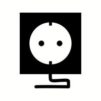 icône de glyphe de vecteur de prise unique