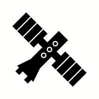 icône de glyphe de vecteur satellite unique