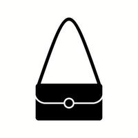 icône de glyphe de vecteur de sac à bandoulière unique