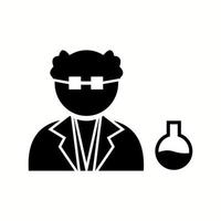 icône de glyphe de vecteur scientifique unique