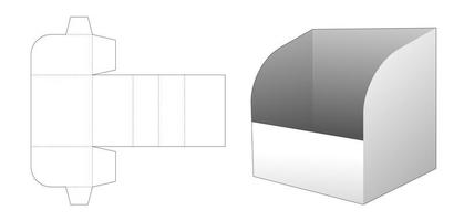 modèle de découpe de boîte de papeterie en carton