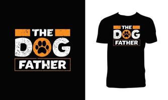 conception de t-shirt de vecteur de chien
