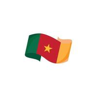 drapeau camerounais logo vecteur icône illustration design