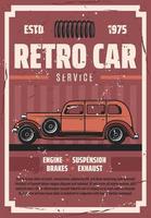 service et entretien de voitures anciennes, vecteur