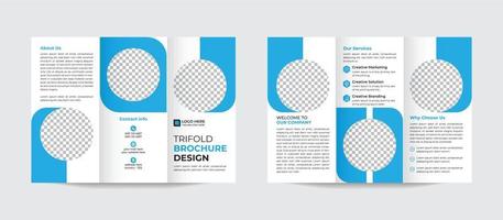 conception de modèle de brochure à trois volets moderne créatif d'entreprise pro vecteur