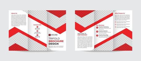 modèle de brochure à trois volets entreprise moderne vecteur pro