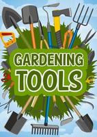 outils de jardinage et instruments agricoles vecteur