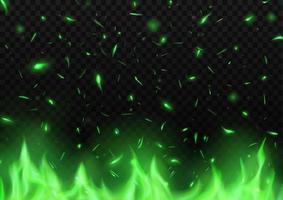 feu vert étincelles fond de vecteur effet superposition