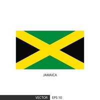 drapeau carré de la jamaïque sur fond blanc et spécifiez qu'il s'agit d'un vecteur eps10.