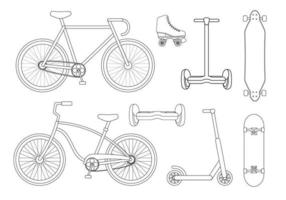 ensemble d'activités sportives vecteur