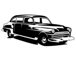 logo de voiture classique chevy - illustration vectorielle, conception d'emblème sur fond blanc. disponible eps 10. vecteur