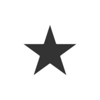 icône étoile dans un style plat. illustration vectorielle de forme sur fond blanc isolé. concept d'entreprise d'emblème géométrique. vecteur