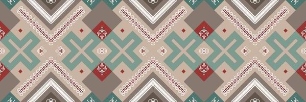 ethnique aztèque ikat modèle sans couture textile ikat chevron modèle sans couture conception de vecteur numérique pour impression saree kurti tissu bornéo aztèque brosse symboles échantillons tenue de fête
