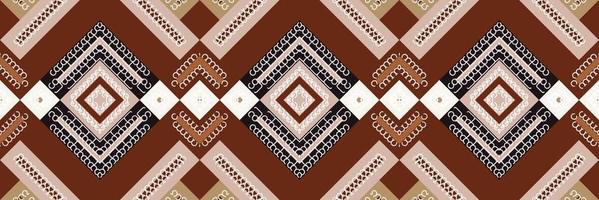 ethnique aztèque ikat modèle sans couture textile ikat motif floral sans couture conception de vecteur numérique pour impression saree kurti tissu bornéo aztèque brosse symboles échantillons tenue de fête