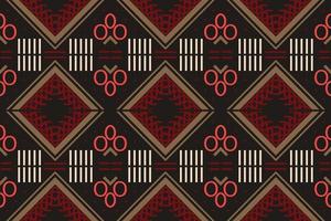 vecteur de motif ethnique. broderie sans couture ikat, broderie folklorique sans couture ikat, broderie folklorique sans couture ikat, vecteur à motifs traditionnels c'est un motif créé en combinant des formes géométriques.