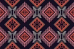 ethnique aztèque ikat modèle sans couture textile ikat bande modèle sans couture numérique vecteur conception pour impression saree kurti borneo tissu aztèque brosse symboles swatches designer