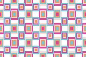 mosaïque de formes géométriques modernes motif sans couture il se compose d'un polyèdre tel qu'un triangle carré de cercle utilisé dans l'industrie textile, motif de tissu, papier, papier peint, couverture de livre vecteur