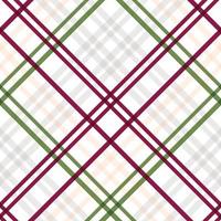 Le textile design à carreaux est composé de bandes alternées de fils colorés pré-teints tissés à la fois en chaîne et en trame à angle droit les uns par rapport aux autres. vecteur