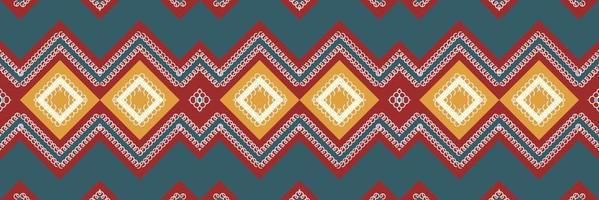 motif ethnique indien ikat. conception de modèle traditionnelle c'est un modèle créé en combinant des formes géométriques. conception pour l'impression. utilisation dans l'industrie de la mode. vecteur