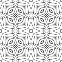 modèle sans couture de lignes ondulées 3d dynamiques monochromes. sur un fond blanc. formes géométriques des lignes noires. vecteur