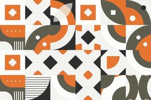 motif harmonieux de formes géométriques élégantes il se compose d'un polyèdre tel qu'un triangle carré circulaire utilisé dans l'industrie textile, motif de tissu, papier, papier peint, couverture de livre vecteur