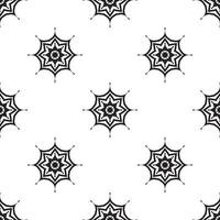 fond d'écran mandala motif sans couture noir et blanc. texture ethnique dessinée à la main. illustration vectorielle dans des tons monochromes. vecteur