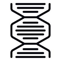 vecteur de contour d'icône de contrôle de plante d'adn. avenir numérique