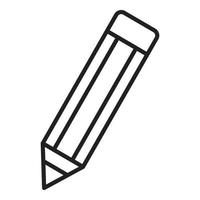 vecteur de contour d'icône de crayon. interface informatique