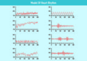 Modèle de vecteurs de rythme cardiaque vecteur