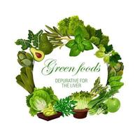 régime de couleur, alimentation verte végétalienne légumes nutrition vecteur